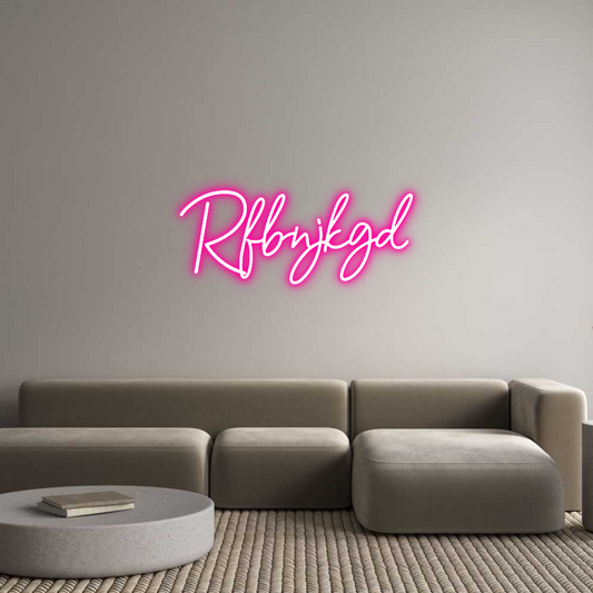 Semn Neon Personalizat: Rfbnjkgd