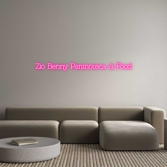 Custom Neon Sign: Zio Benny Pan...