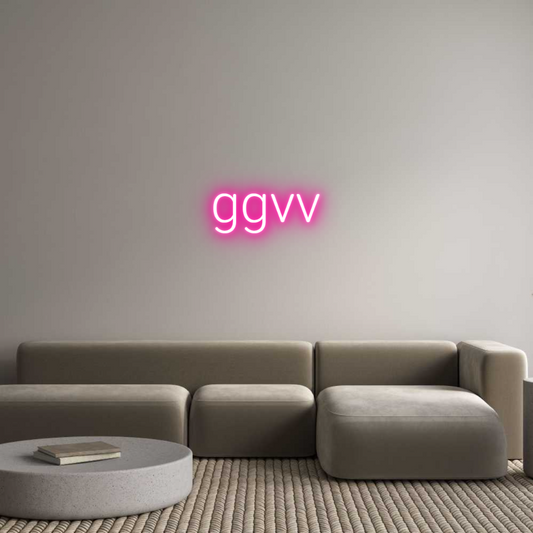 Προσαρμοσμένη Νέον Πινακίδα: ggvv