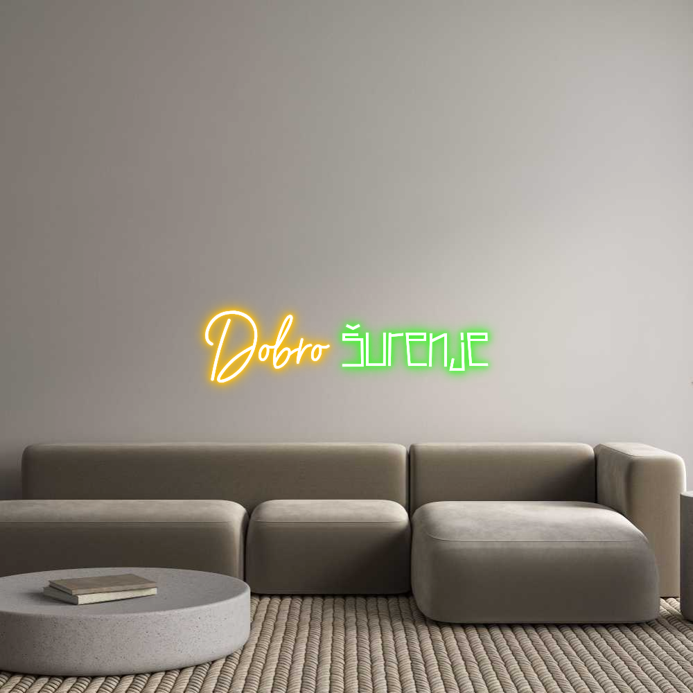 Prilagođeni neonski natpis: Dobro šurenje