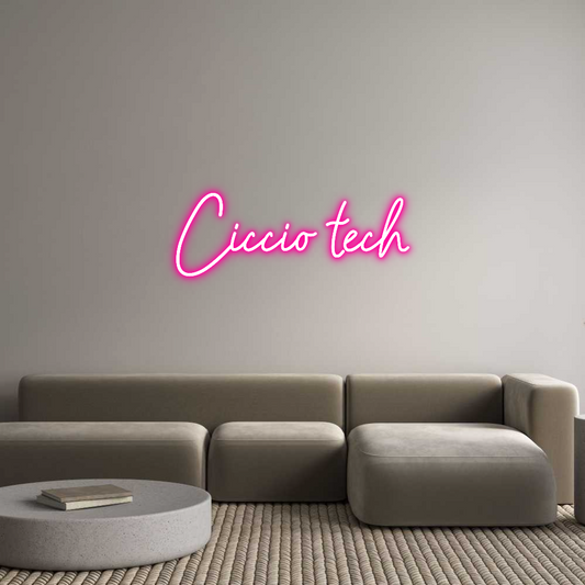 Letrero de Neón Personalizado: Ciccio tech