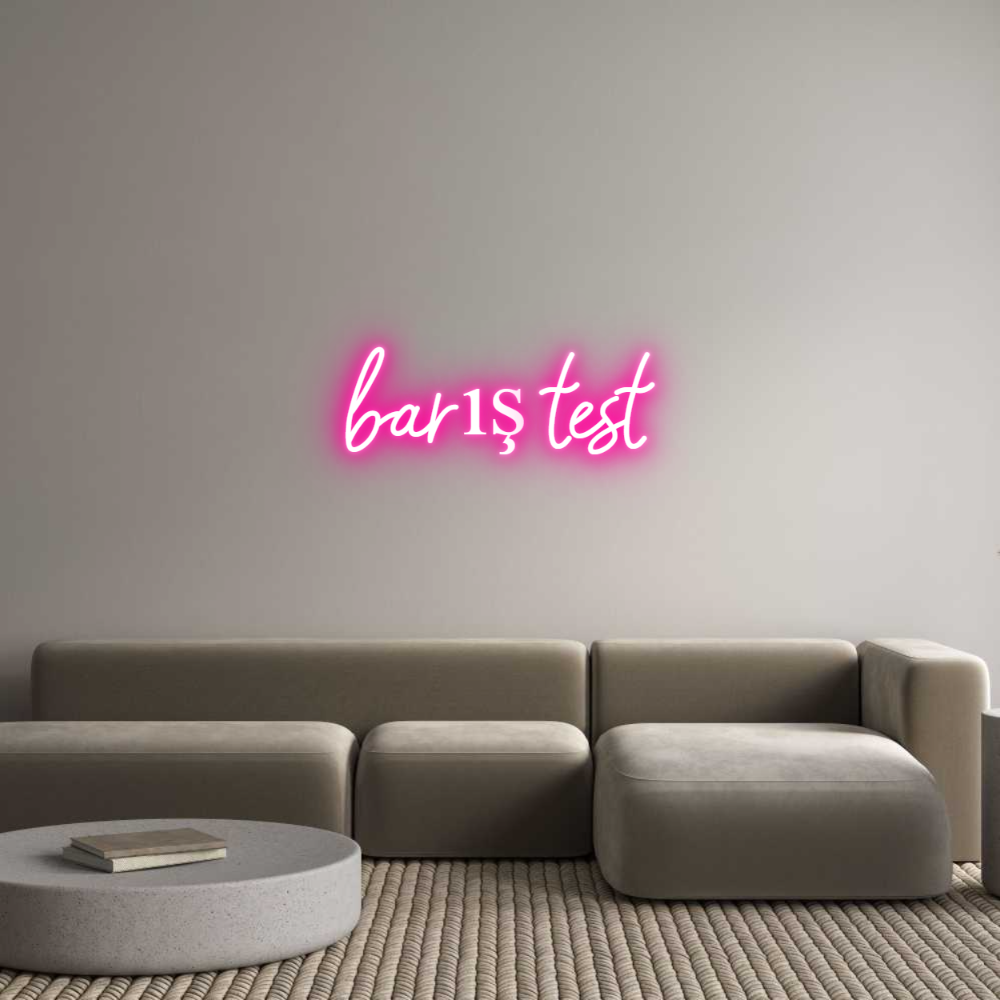 Anpassat neonskylt: barış test