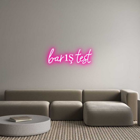 Anpassat neonskylt: barış test