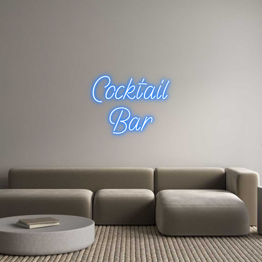 Custom Neon Sign: Cocktail 
Bar