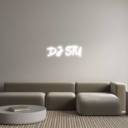 Custom Neon Sign: DJ STU
