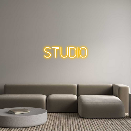 Räätälöity neonkyltin: STUDIO