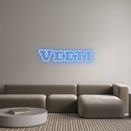 Räätälöity neonkyltin: Veeti