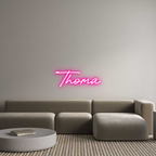 Sinal de néon Aangepast: Thoma