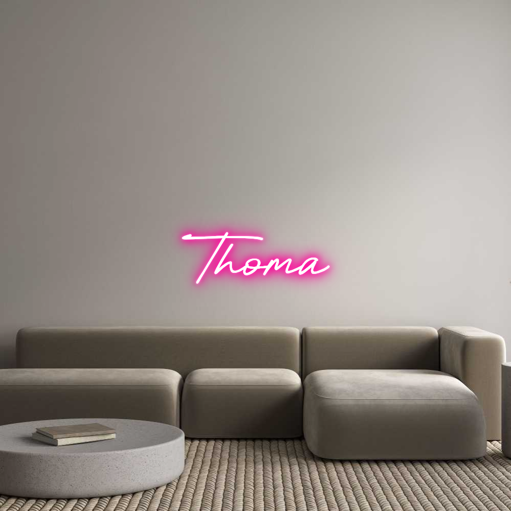 Sinal de néon Aangepast: Thoma