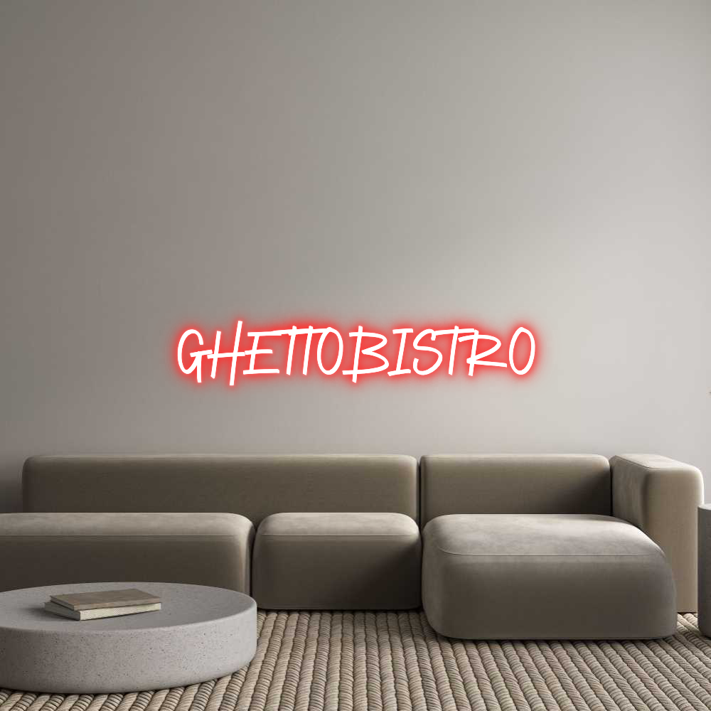 Räätälöity neonkyltin: GhettoBistro