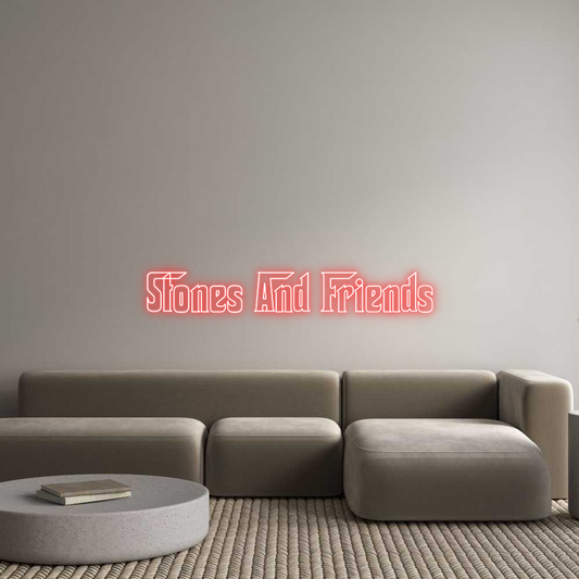 Custom Neon Sign: Stones And Fr...