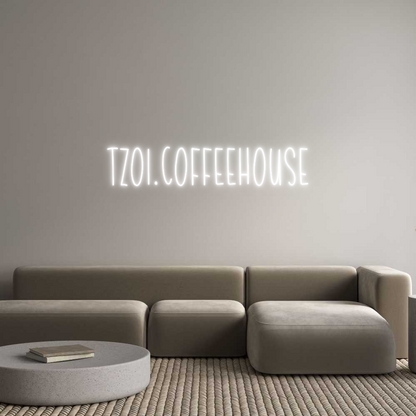 Προσαρμοσμένη Νέον Πινακίδα: Tzoi.coffeeho...