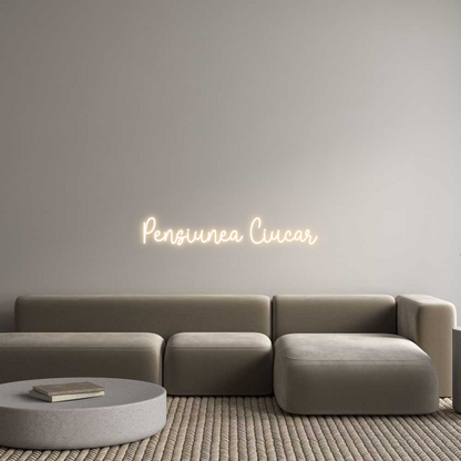 Semn Neon Personalizat: Pensiunea Ciu...