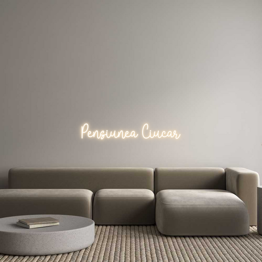 Semn Neon Personalizat: Pensiunea Ciu...