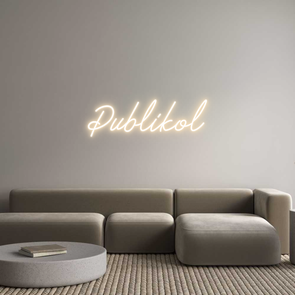 Letrero de Neón Personalizado: Publikol