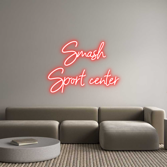 Letrero de Neón Personalizado: Smash
Sport ...