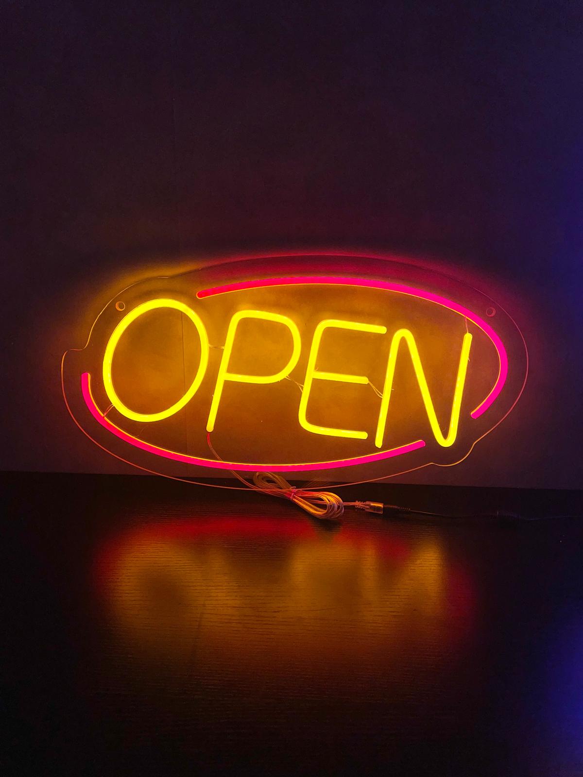 Letreiro Neon Aberto - The Art Neon