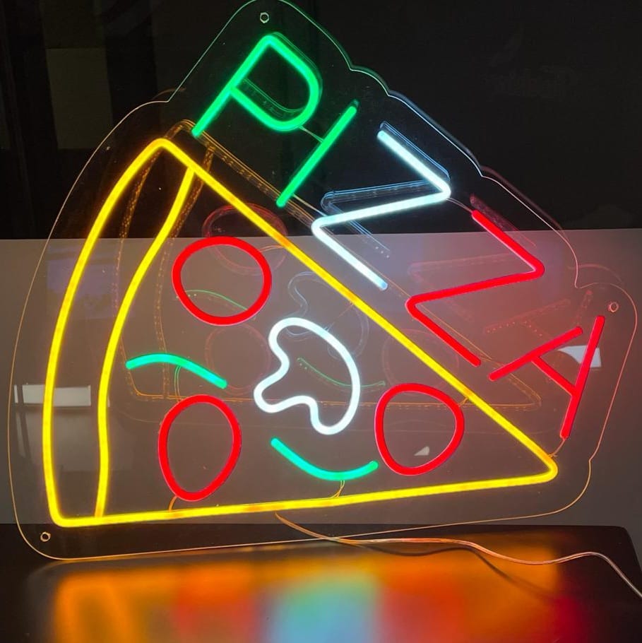 Letreiro de Neon de Pizza - The Art Neon