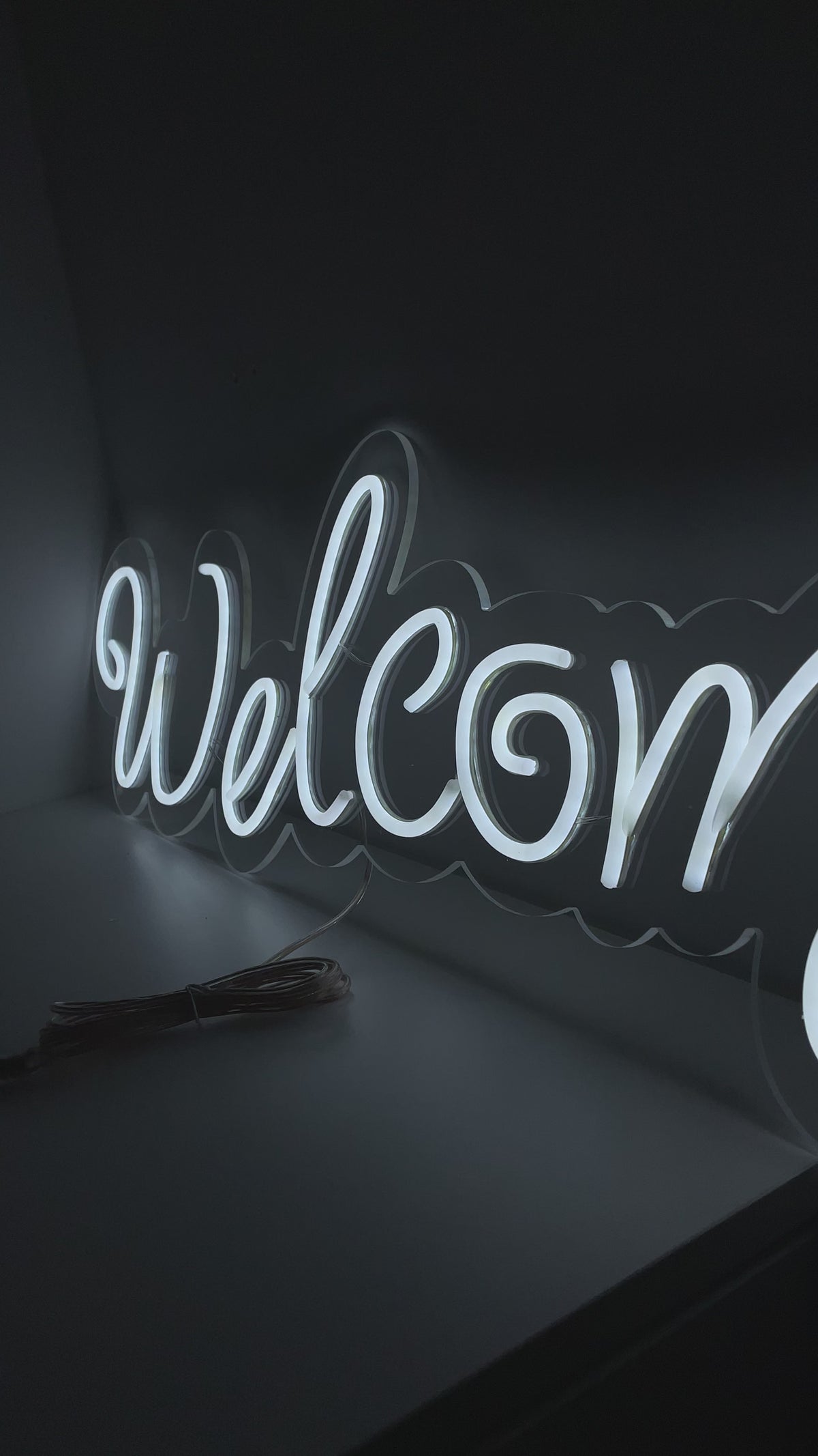 Welcome Sinal de neon