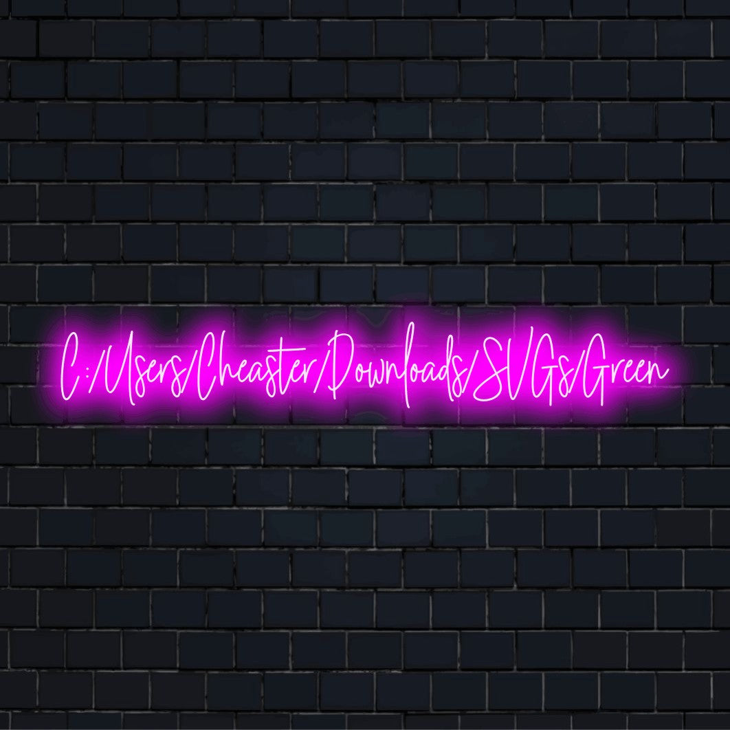 Sz Chenyi Baths Neon Light with bright neon glow on dark brick wall