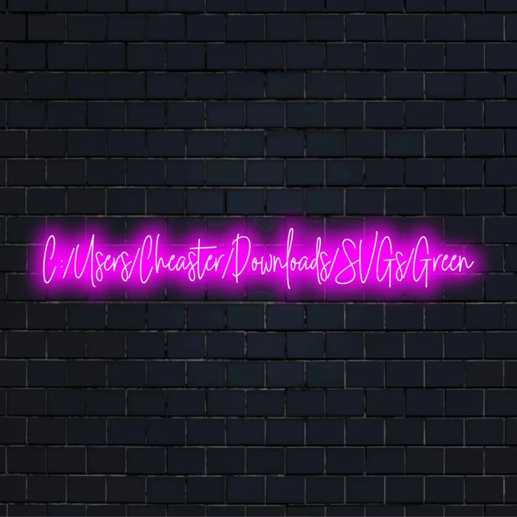 Sz Chenyi Baths Neon Light with bright neon glow on dark brick wall