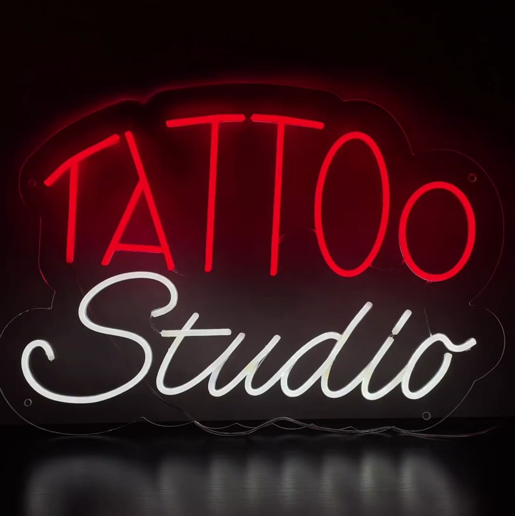 Letreiro de neon para estúdio de tatuagem - The Art Neon