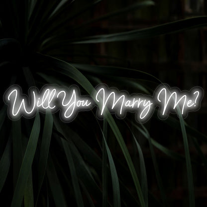 Letreiro de LED Neon "Quer se casar comigo?" - The Art Neon