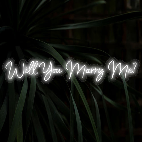Letreiro de LED Neon "Quer se casar comigo?" - The Art Neon
